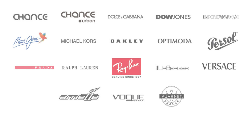 Marcas Tienda Online VISTAOPTICA. CHANCE; CHANCE URBAN; DOLCE & GABANA; DOWJONES; EMPORIO ARMANI; MAUI GIM; MICHAEL KORS; OAKLEY; OPTIMODA; PERSOL; PRADA; RALPH LAUREN RAY BAN; UP BERGER; VERSAGE; VOGUE; VUARNET