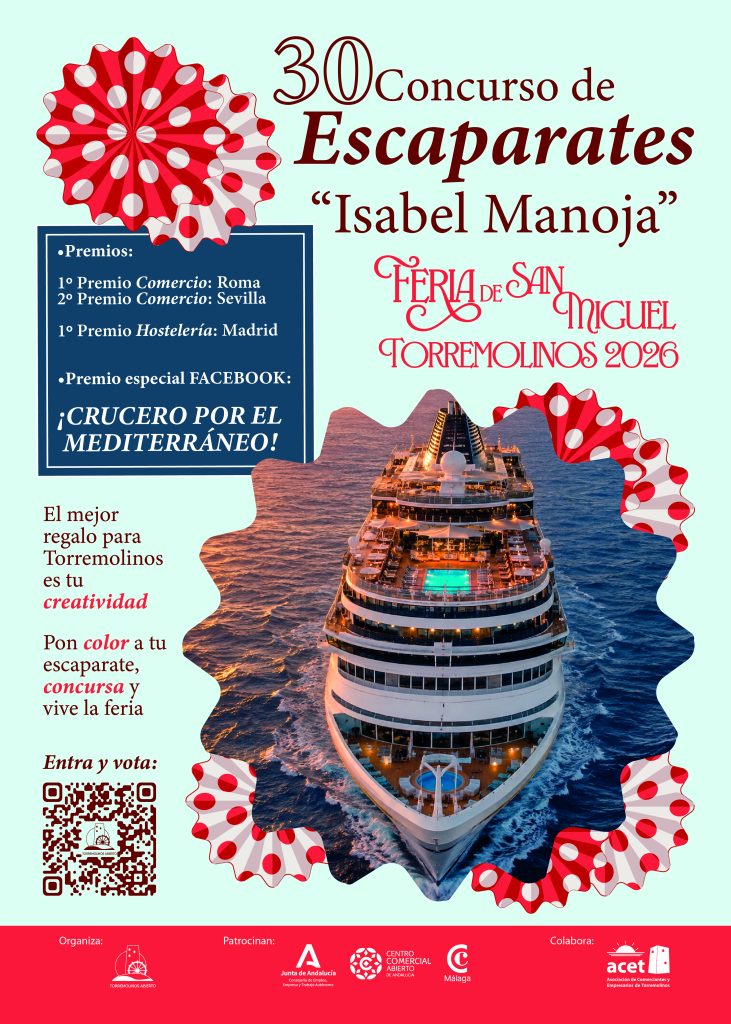 Cartel de la 30 edicion del concurso de la feria de escaparates de "isabel manoja" de la feria de san miguel 2026